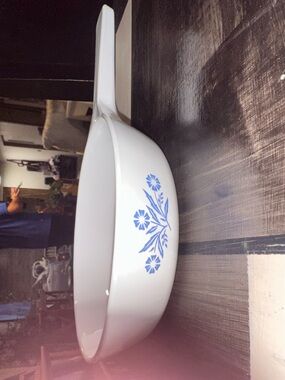 3 different White Casserole Dish with Blue Floral Pattern - no cracks or chips